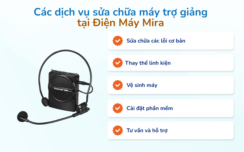 dịch vụ sửa máy trợ giảng