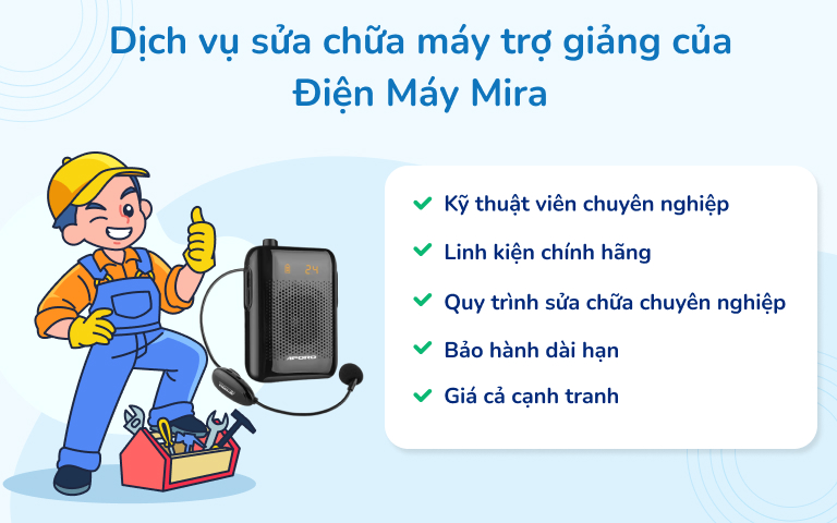 sửa máy trợ giảng