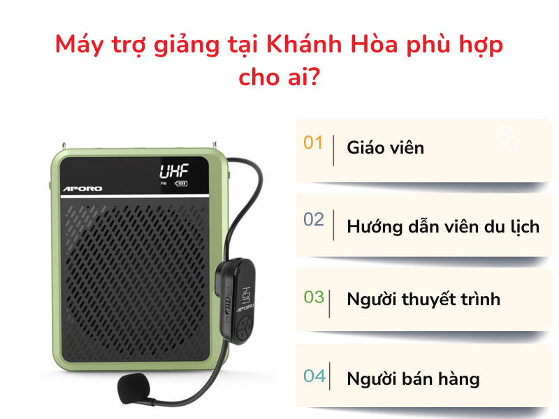 máy trợ giảng Khánh Hòa phù hợp với ai