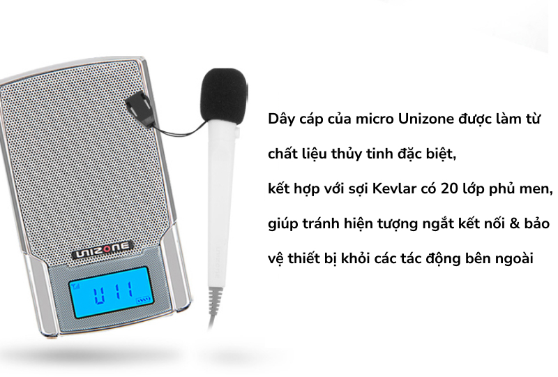 micro cầm tay unizone có dây