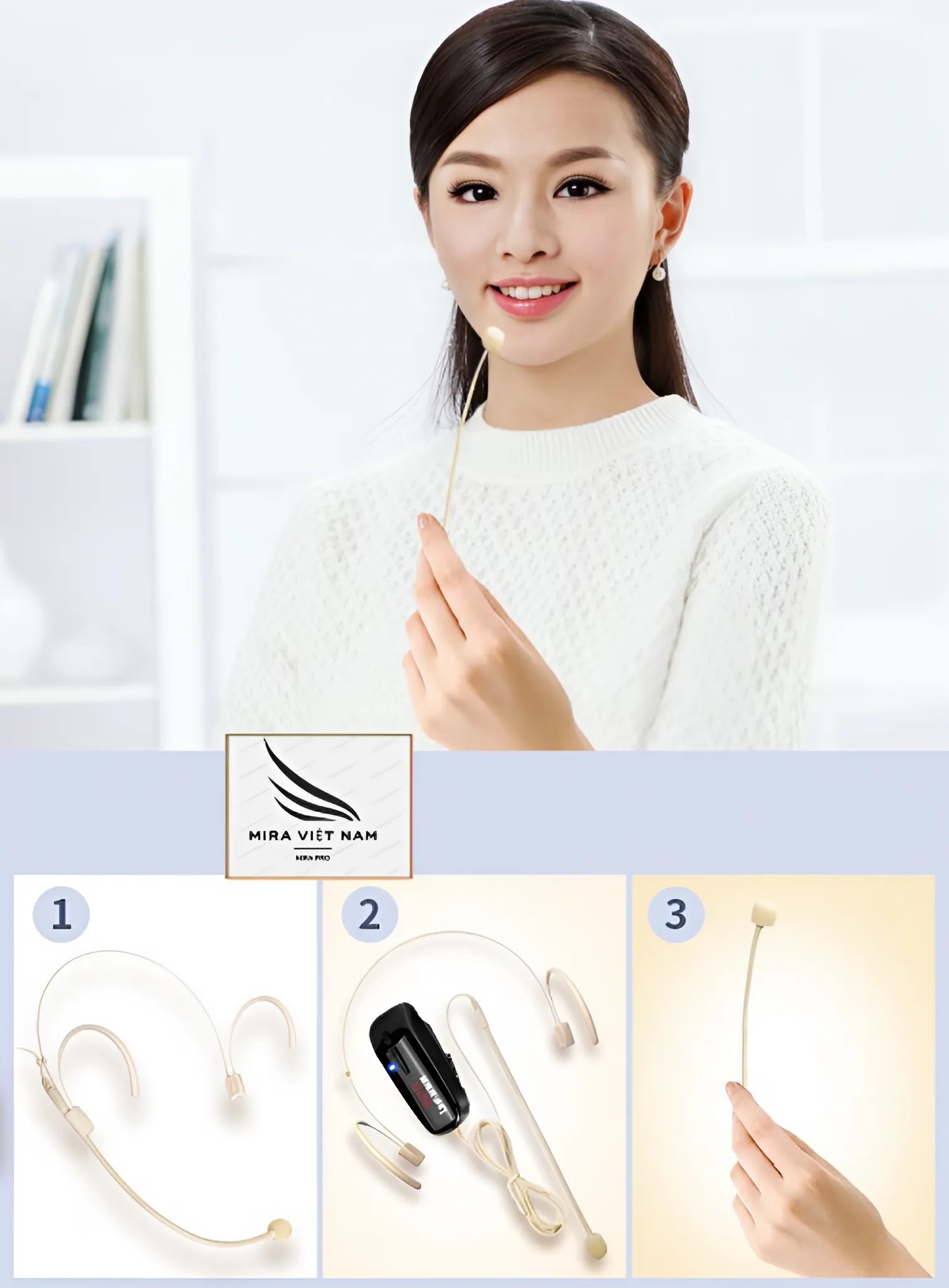 Micro không dây hạt gạo Megaphone MG01-HG