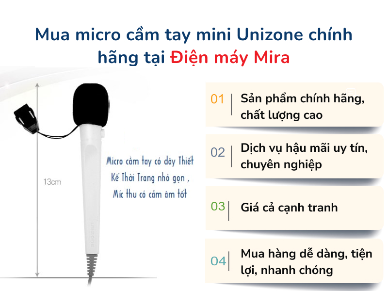 mua micro mini có dây cho máy trợ giảng tại Điện máy Mira