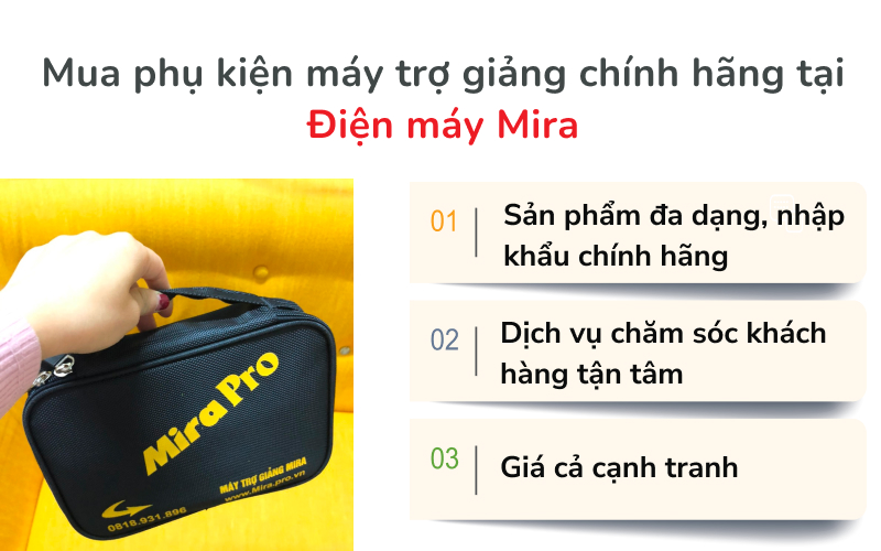 phụ kiện máy trợ giảng đi kèm chính hãng